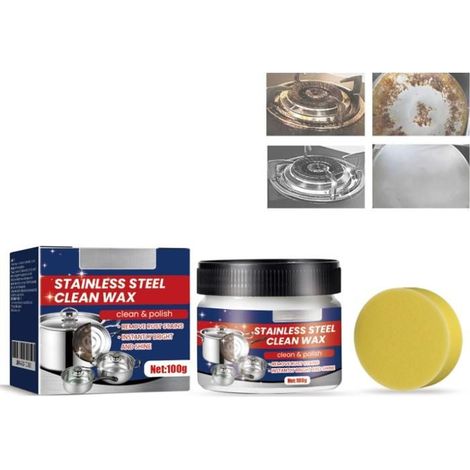 Pâte nettoyante pour ustensiles de cuisine en acier inoxydable, pâte nettoyante nanotechnologique pour casseroles et poêles 1PCS (1/5)