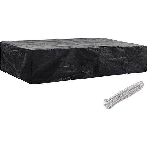 Housse de chaise de jardin 8 œillets 218 x 77 x 55 cm (1/5)