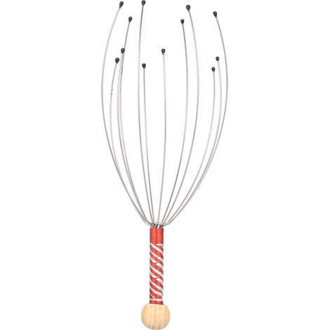 Masajeador de cabeza, raspador de cuero cabelludo, herramienta de masaje manual para cabeza y cuerpo, color aleatorio. (1/5)