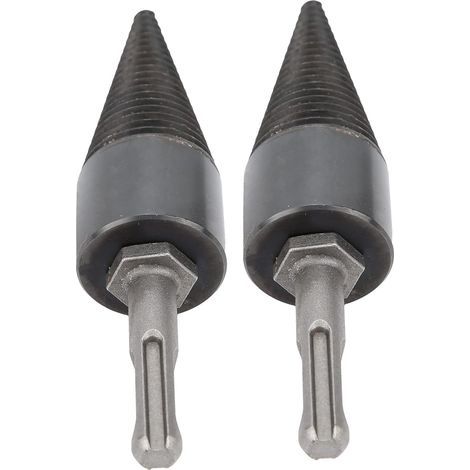 32mm Fendeur de Bois de chauffage torsadé, Fendeur de Bûches électrique outil de fendage de bois de chauffage foret pour bois de chauffage pour platane pour chêne pour hickory