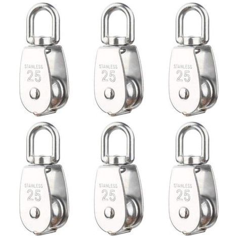 Rouleau de levage M25 (6 pièces), capacité de charge 150 kg, rouleau de levage rotatif haute performance en acier inoxydable 304. (1/5)
