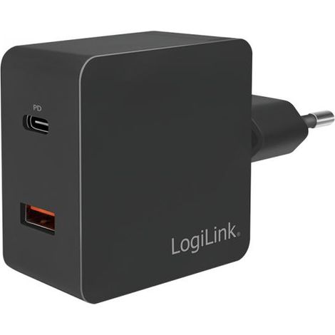 LogiLink  PA0220 Caricatore USB Ambiente interno, Presa di corrente Corrente di uscita max. 3000 mA 2 x presa (1/4)
