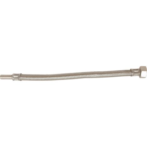 Flexible sanitaire à souder Ø10 - Raccord Ecrou tournant 1/2" - L: 300mm DN8 (1/5)