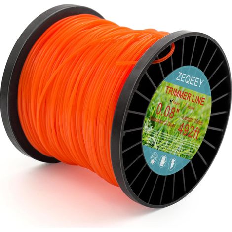 Universelle Ersatz-Rundschnur aus Nylon, 2,0 mm x 150 m (0,08 Zoll / 492 Fuß) für Rasentrimmer (1/5)
