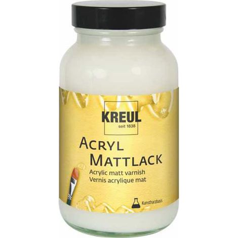 Vernis Acrylique Mat à Base de résine synthétique, 250 ML Pot, Mat Transparent, Vernis de Protection et de Finition pour peintures séchées, Convient pour l'intérieur et l'extérieur
