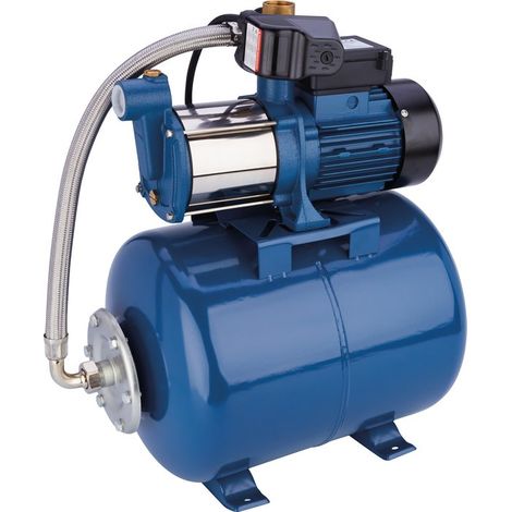 Capvert – Pompe d'arrosage multicellulaire 36L – 1100 Watts – Pression 4,5 bar – Moteur silencieux inox et fonte – Pour récupération eau de pluie (1/6)