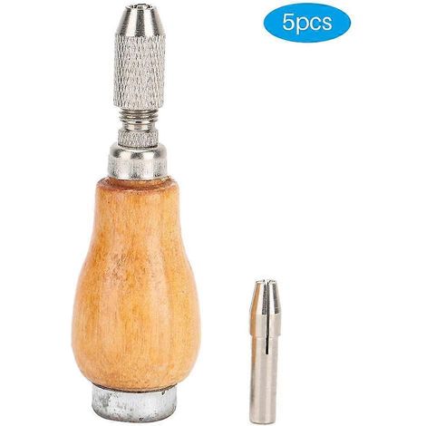Lot de 5 limes en bois à prise confortable avec têtes interchangeables, accessoires de réparation de bijoux (1/5)