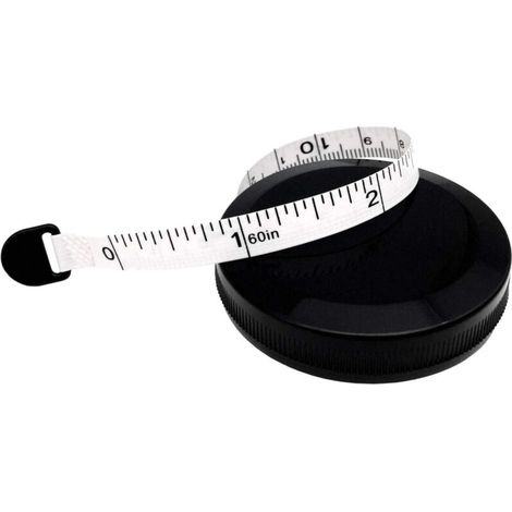 Meter 150 cm (60 Zoll) langes Band zur Messung von Körper- und Taillenumfang, zur Stoffherstellung. (1/4)