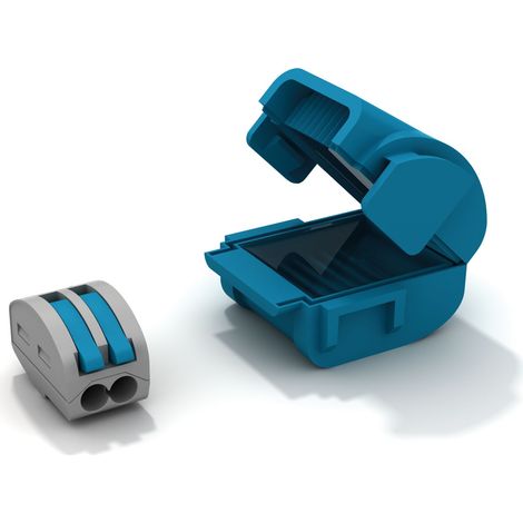 Astuccio 2 Pezzi Shell Box Dispositivo Connessione Isolamento Gel Protezione Acqua IPX8 Cavi Piccola Sezione 0,2-4 mm², 1 Polo, 2 Cavi per polo (1/2)