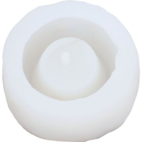 Moule en silicone rond multifonctionnel pour pots de fleurs, idéal pour la création de pots de fleurs, de plantes succulentes et de bols. Trou de drainage inclus. Référence : 50-2285-D. (1/5)