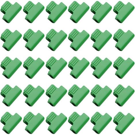 Gewächshausclips (19 mm), Folienclips, Gartenbögenclips, 30er-Packung (1/4)
