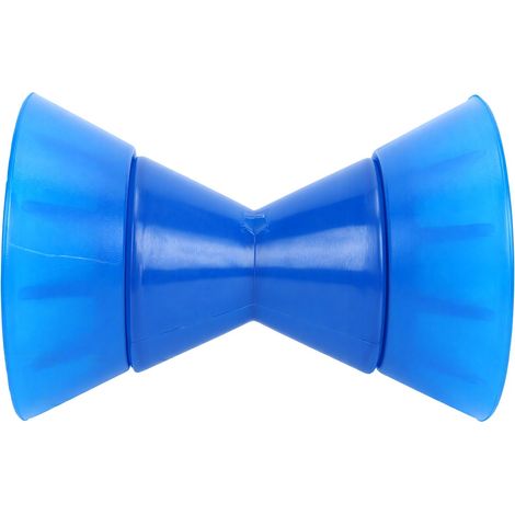 Rouleau d'étrave pour remorque à bateau avec essieu de 1/2 pouce, ensemble en polyuréthane bleu (1/5)