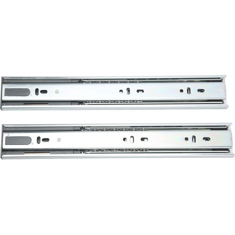 Lot de 2 glissières de tiroir de 30 cm (12 pouces) avec roulement à billes, capacité de charge de 30 kg, pour camping-cars, yachts et usage domestique. (1/5)