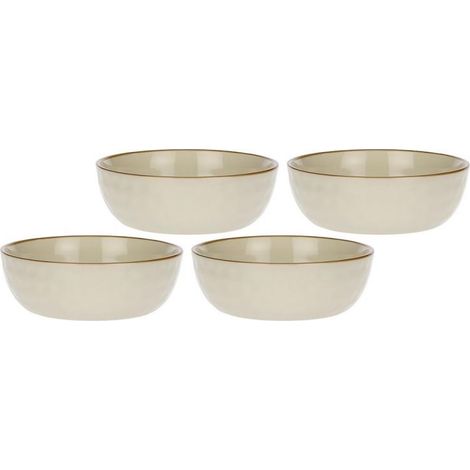 Set of 4 Concerto Avorio salad bowls - Ivory, 20 cm