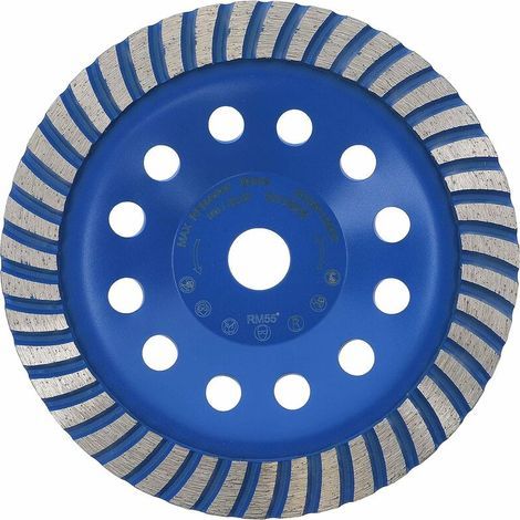 Meule boisseau diamantée 180 mm x 22,2 mm en éventail qualité professionn pour béton, pierre natur, maçonnerie, chape, plateau de ponçage universel (1/5)