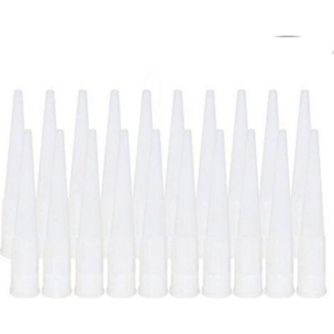 20 Pièces Cartouche Douilles Silicone Douilles embouts de Remplacement en Silicone Pointes Cartouche Cartouche Buses Buses(Diamètre intérieur de l'interface : 15 mm) (1/5)