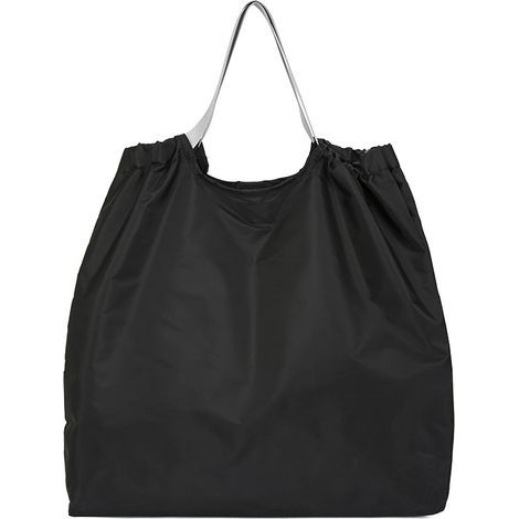Faltbare Einkaufstasche – Großes Fassungsvermögen, wasserdicht und strapazierfähig – Handtasche und Umhängetasche in einem – Schwarz (1/5)