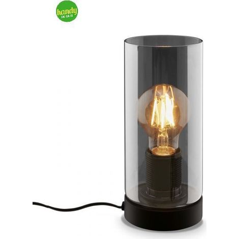 Lampada da tavolo Fumi E27  h 23,5 cm nero (1/5)