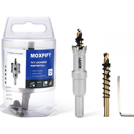 Scie cloche TCT en carbure de tungstène, 16 mm, foret à métaux pour acier inoxydable et acier (1/5)