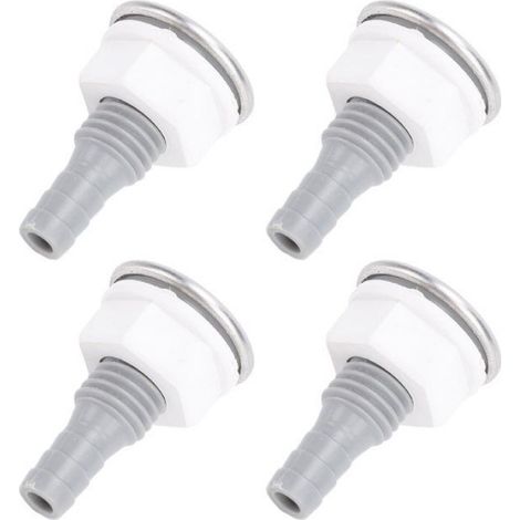 Lot de 4 Buse à Bulles d'Air Droite en PVC pour Baignoire SPA et Accessoire de Piscine (1/5)