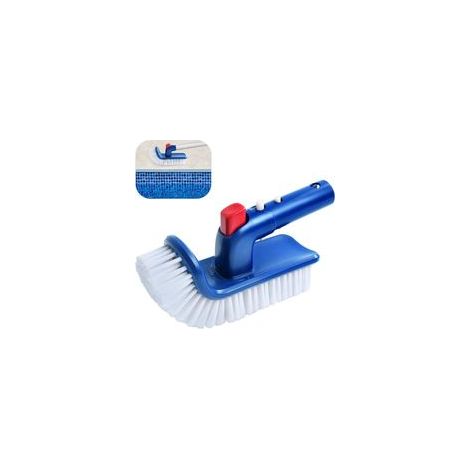 Tête de Brosse Piscine, Tête de Brosse de Piscine, Brosse Nettoyage Piscine Rotative à 180 Degrés, Brosse d'angle de Piscine pour Piscines, Baignoires, Spa, Salle de Bain, Cuisine, Carrelages, Murs (1/5)