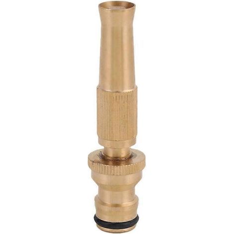 2-in-1 Brass Nozzle Spray Heavy Duty Adjustable Jet to Mist for Garden Car Wash High Pressure Hose Nozzle Durable Metal Construction (1/4)