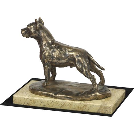 American Staffordshire Terrier, Amstaff, Amstaf - estatuilla de perro, figura de silueta de perro, trofeo para una exposición canina de Art-Dog (1/5)