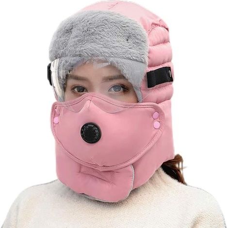 Cache-oreilles chauds en polaire pour l'hiver - Cagoule de cyclisme unisexe épaisse et coupe-vent - Bonnet de cyclisme chaud et coupe-vent (1/5)