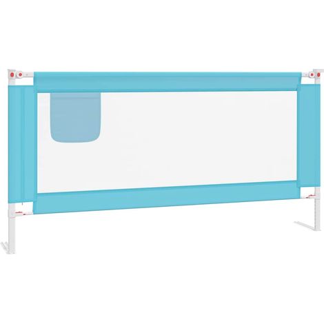 Maison Exclusive - Kleinkind-Bettschutzgitter Blau 180x25 cm Stof