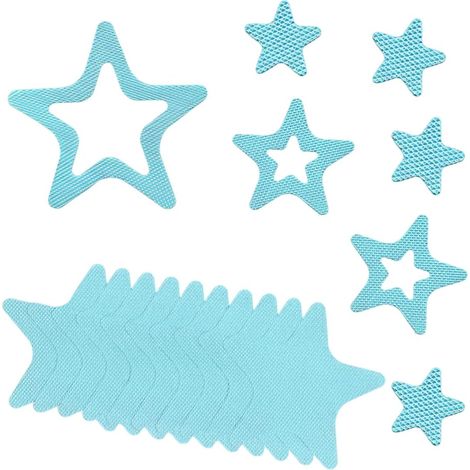 20 Pièces Tapis Baignoire Antidérapant Bebe, Étoiles Stickers Salle de Bain pour douche autocollants antidérapants pour baignoire, pour sol de baign (1/5)