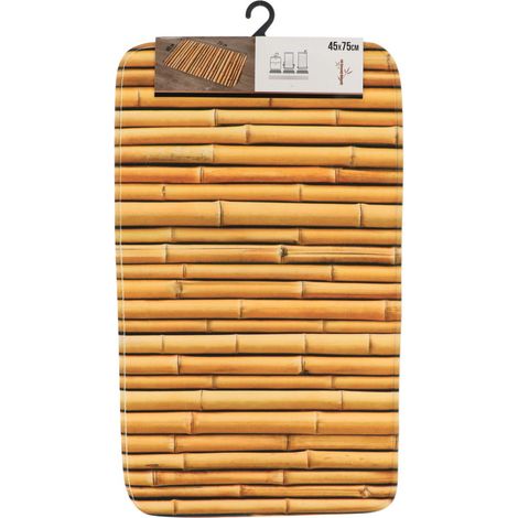 Tapis de salle de bain en Microfibre 45 x 75 cm déco Mekong - TENDANCE (1/2)