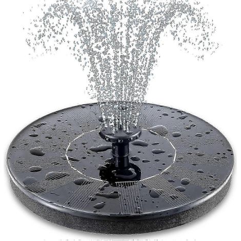 Fontaine à oiseaux solaire 2025 - Pompe flottante pour jardins, bassins et espaces extérieurs britanniques