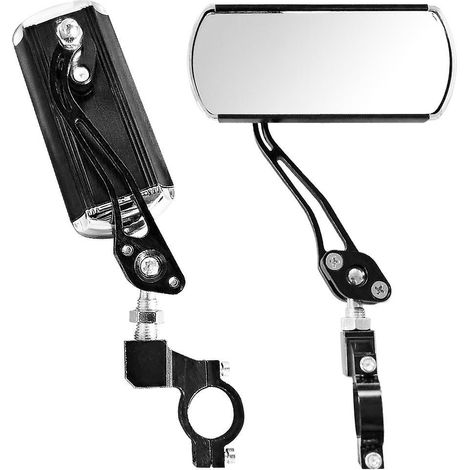 Set mit 2 verstellbaren Fahrradrückspiegeln, Weitwinkel-Drehspiegel, Aluminiumlegierung, Sicherheitsrückspiegel (1/5)