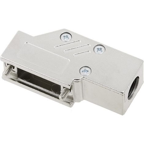 encitech DCMR09-ULP 1060-0135-01 D-SUB Gehäuse Polzahl: 9 Vollmetall 90 ° Silber 1 St.