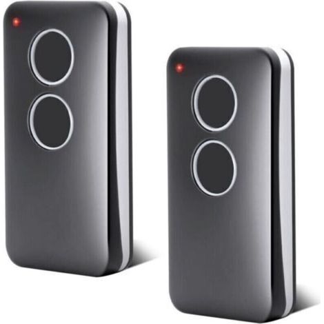 Lot de 2 Telecommandes pour Porte de Garage - 433,92 MHz - 2 Canaux - Compatible avec V2 PHOX 2, V2 PHOX4, V2 TRC4,V2 TSC4, V2 Phoenix 2, V2 Phoenix 4, Rolling Code (1/4)