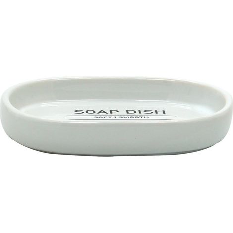 Portasapone in ceramica bianco - serie White (1/3)
