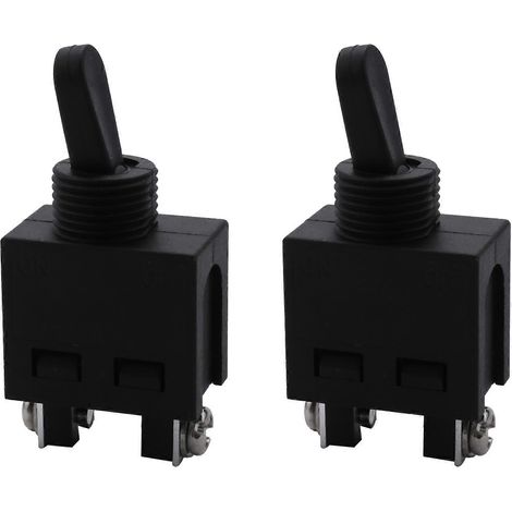 Interrupteur à bascule marche/arrêt 2 x 250 V pour meuleuse d'angle (1/5)