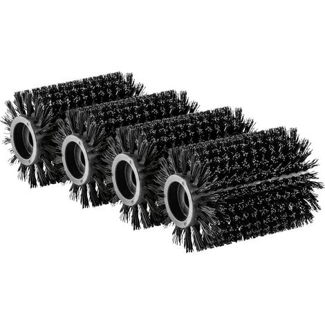 Brosse rouleau PCL 6 pour nettoyage en profondeur – Set de 4 pièces – Pour surfaces en pierre lisses et à pores fins – Compatible Kärcher