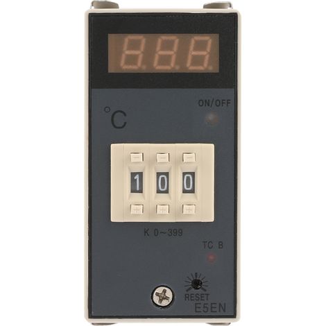 Eosnow Digitaler Thermostat, automatische Steuerung, hohe Stabilität, E5EM, leicht ablesbares, sicheres, flammhemmendes K-Thermoelement für Lebensmittelmaschinen