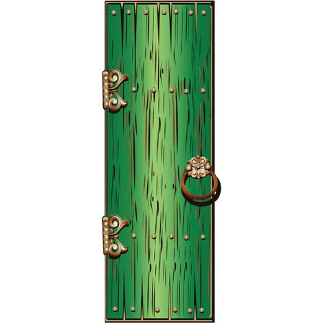 Figurine en carton backdrop Porte magique verte Hauter 195 cm (1/5)