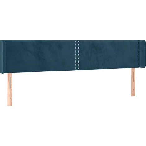 Maison Exclusive - Cabecero de terciopelo azul oscuro 183x16x78/8 (1/5)