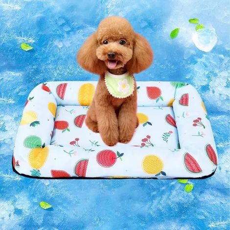 Tapis de Refroidissement pour Chien,Tapis Rafraichissant Chien,Tapis de Chat Auto-refroidissant Glacière pour Animaux Respirant (1/4)
