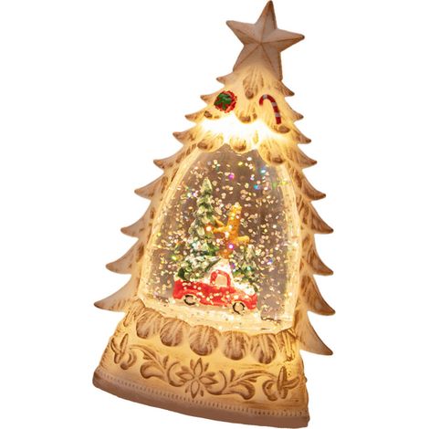 Weihnachtsbaumschmuck mit Kugel - Kleiner weißer Autobaum