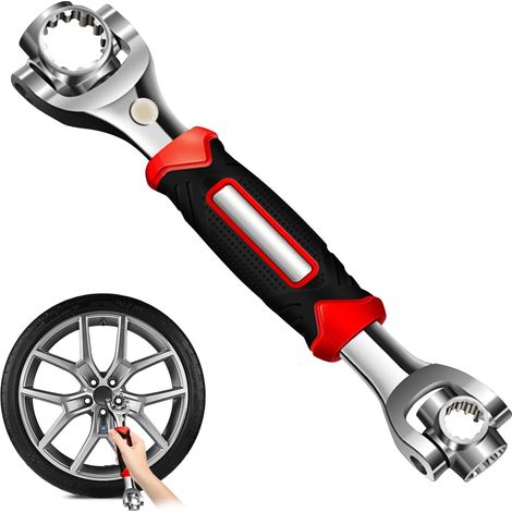 Clé à douille universelle 52 en 1 Rotation 360° + cliquet rapide Acier inoxydable