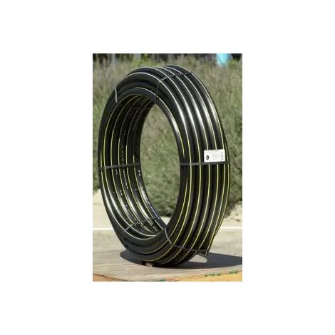 Tuyau SR-HD PE 100 N-F bande jaune GAZ 10bar-Ø40x3,7 en 50ml