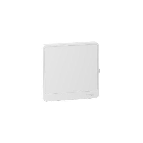 Resi9 - porte Styl blanche (RAL 9003) pour coffret 1 rangée de 13 modules