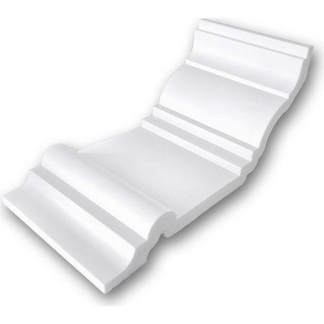 1 PIEZA DE MUESTRA S-650242 Profhome  MUESTRA Cornisa Moldura para techo Longitud aprox 10 cm