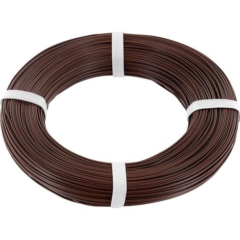 econ connect KZL2X008BR100 Litze  2 x 0.08 mm² Braun 100 m