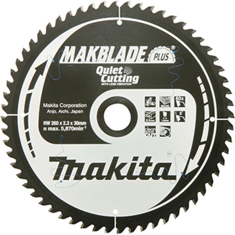 Makita Makblade+ scie 260x30x80Z (B-32655) (1/2)