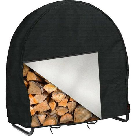 SHINING HOUSE Couverture de support de bois de chauffage, couverture de meubles de terrasse de jardin extérieure Couverture de bois de chauffage imperméable et antipoussière,24inch